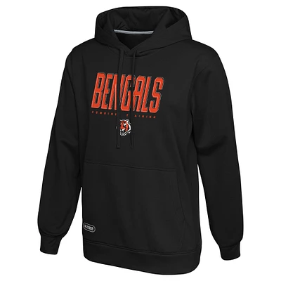 Men's Black Cincinnati Bengals Combine Authentic Pullover Hoodie