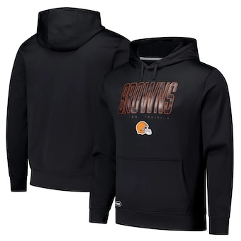 Men's Black Cleveland Browns Combine Authentic Pullover Hoodie