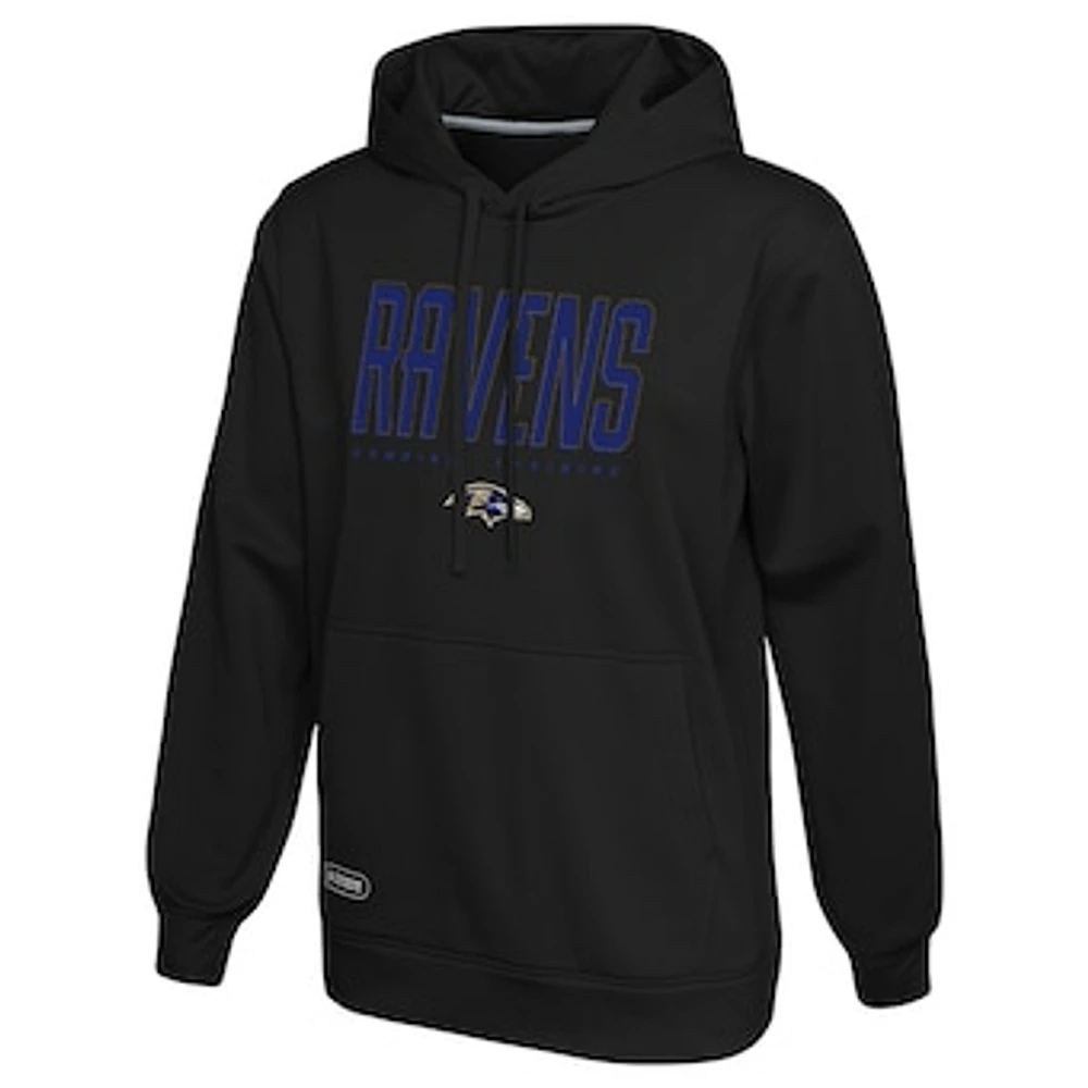 Men's Black Baltimore Ravens Combine Authentic Pullover Hoodie