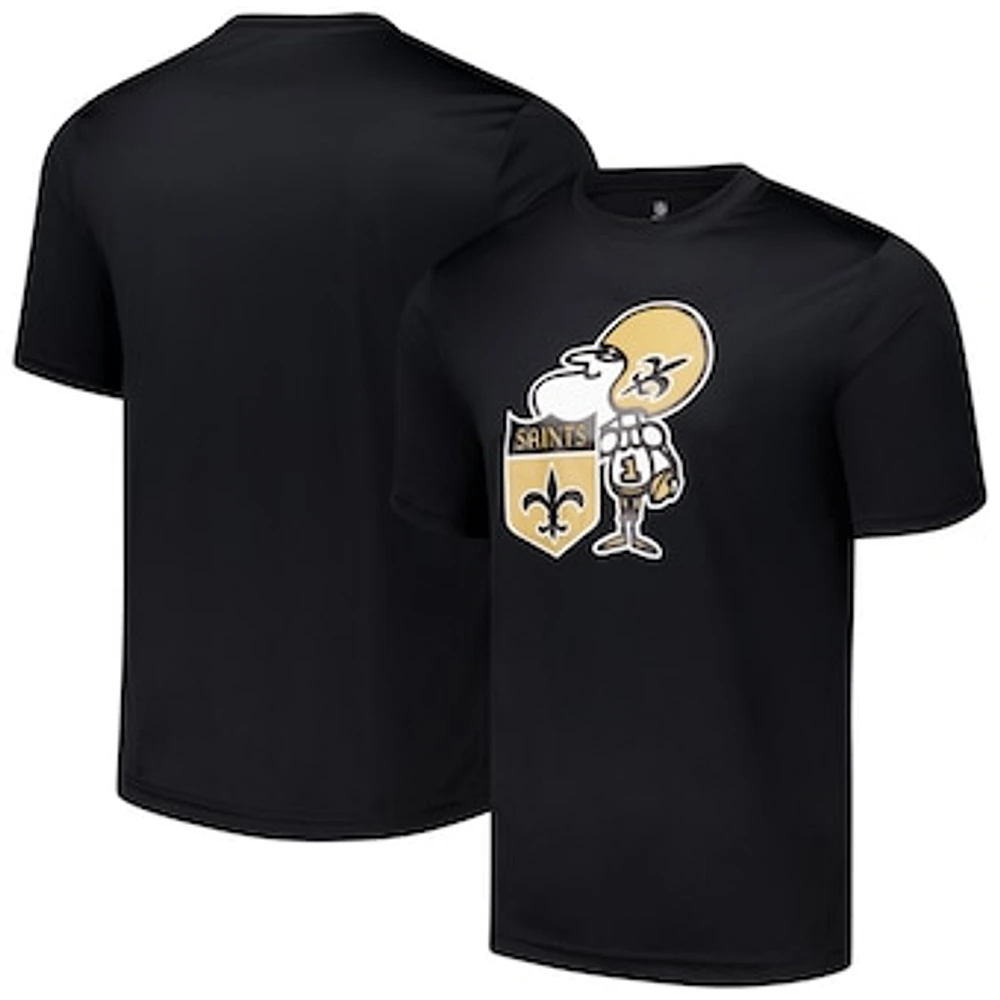 Men's Black New Orleans Saints Stadium Retro T-Shirt