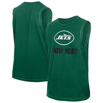 Men's New Era  Green New York Jets Leisure Collection Tank Top