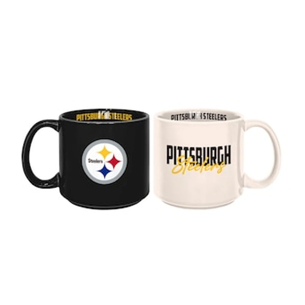 Pittsburgh Steelers 2-Pack 15oz. Stackable Mug Set