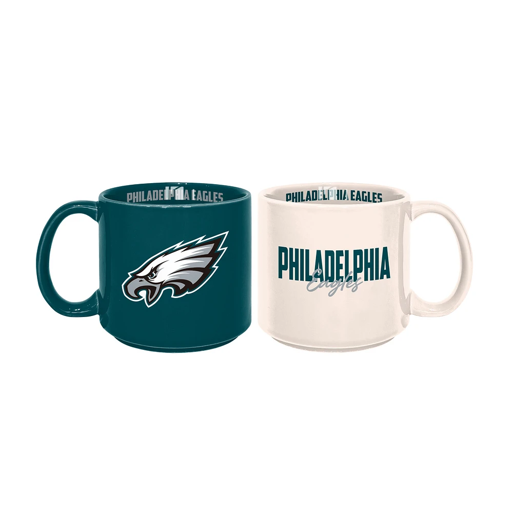 Philadelphia Eagles 2-Pack 15oz. Stackable Mug Set