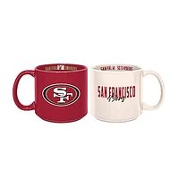 San Francisco 49ers 2-Pack 15oz. Stackable Mug Set