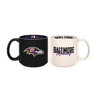 Baltimore Ravens 2-Pack 15oz. Stackable Mug Set