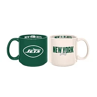 New York Jets 2-Pack 15oz. Stackable Mug Set