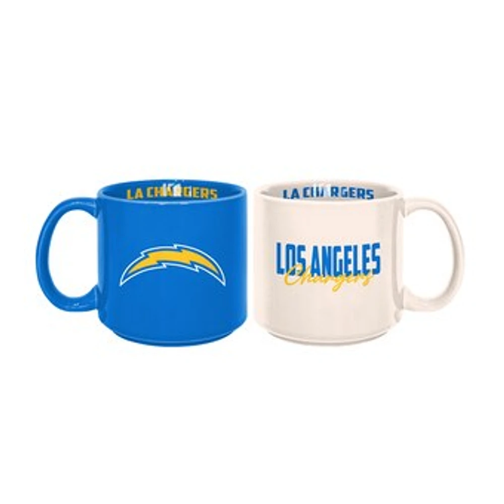 Los Angeles Chargers 2-Pack 15oz. Stackable Mug Set