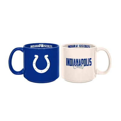 Indianapolis Colts 2-Pack 15oz. Stackable Mug Set