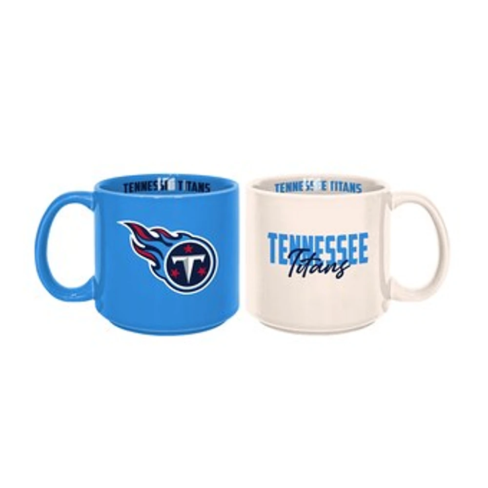 Tennessee Titans 2-Pack 15oz. Stackable Mug Set