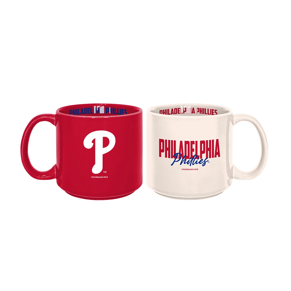 Philadelphia Phillies 2-Pack 15oz. Stackable Mug Set