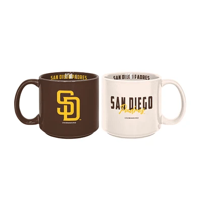 San Diego Padres 2-Pack 15oz. Stackable Mug Set