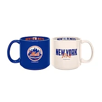 New York Mets 2-Pack 15oz. Stackable Mug Set