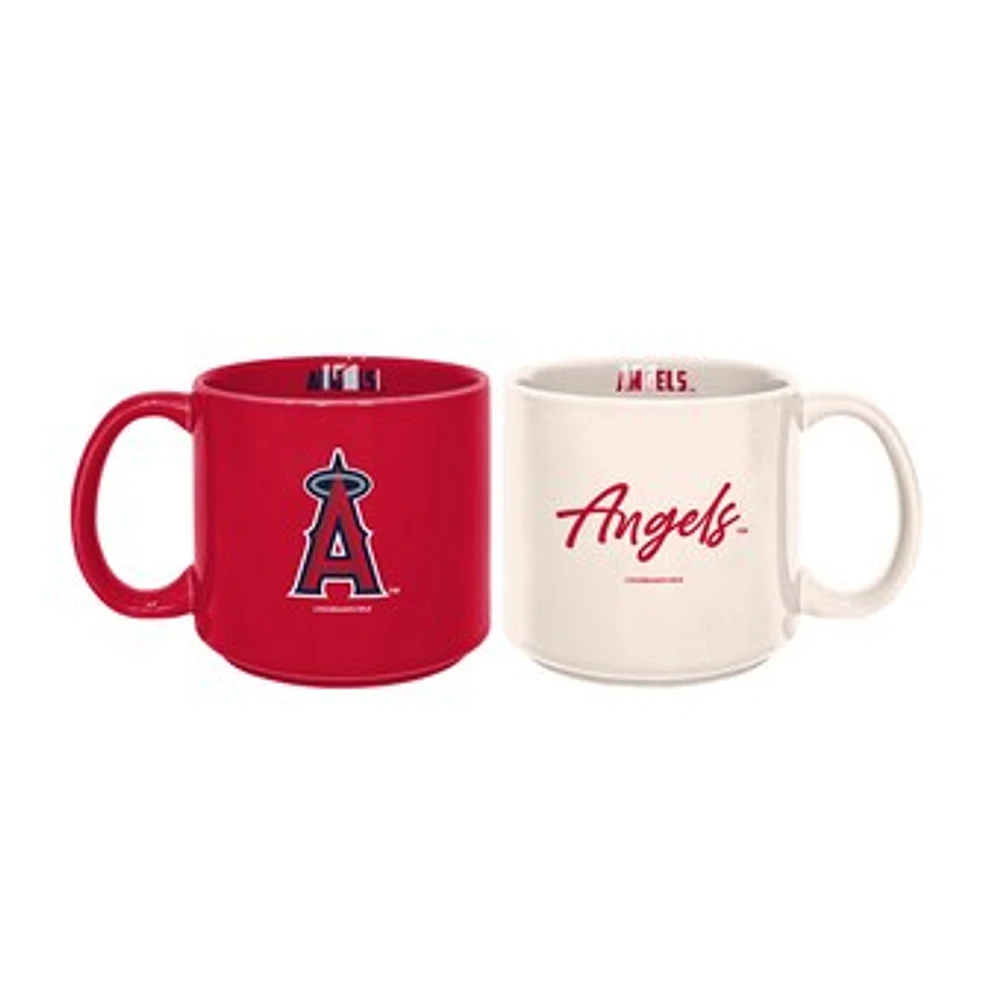 Los Angeles Angels 2-Pack 15oz. Stackable Mug Set