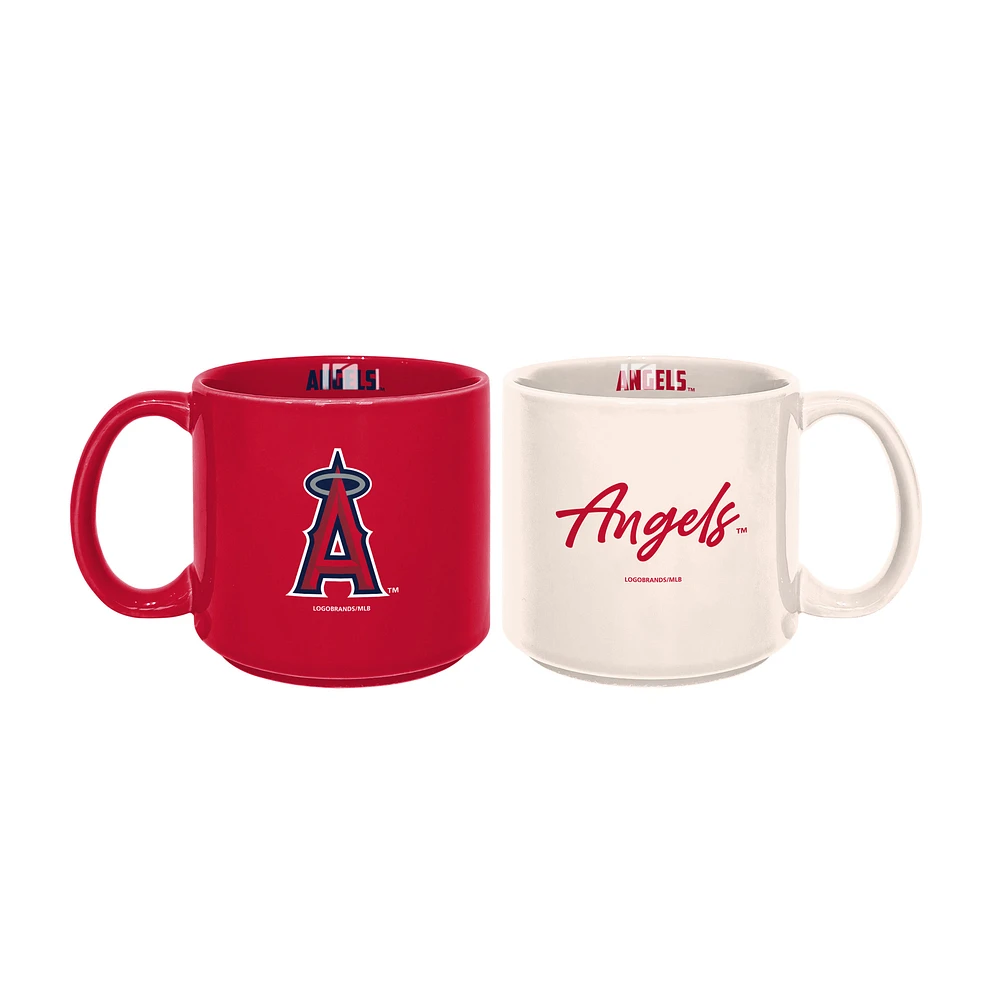 Los Angeles Angels 2-Pack 15oz. Stackable Mug Set