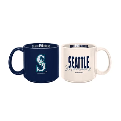 Seattle Mariners 2-Pack 15oz. Stackable Mug Set