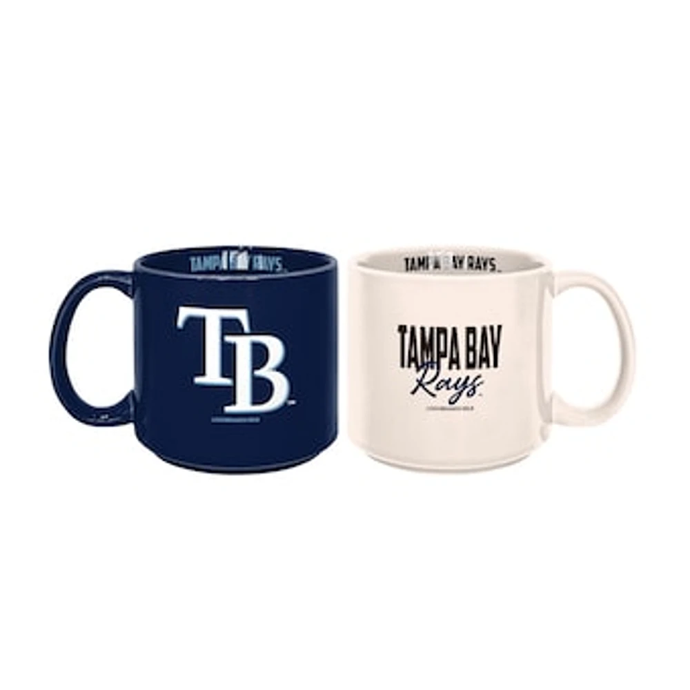 Tampa Bay Rays 2-Pack 15oz. Stackable Mug Set