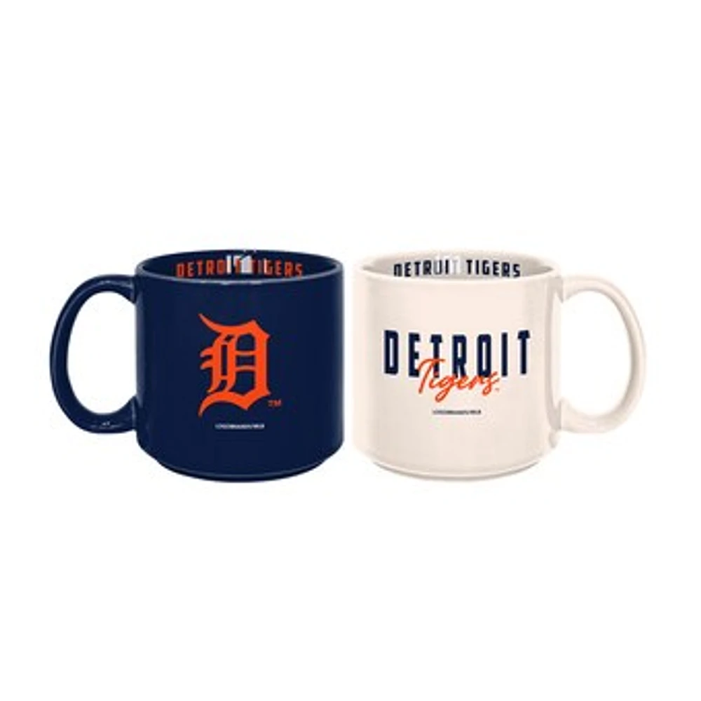 Detroit Tigers 2-Pack 15oz. Stackable Mug Set