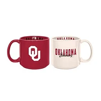 Oklahoma Sooners 2-Pack 15oz. Stackable Mug Set