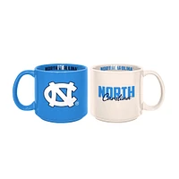 North Carolina Tar Heels 2-Pack 15oz. Stackable Mug Set