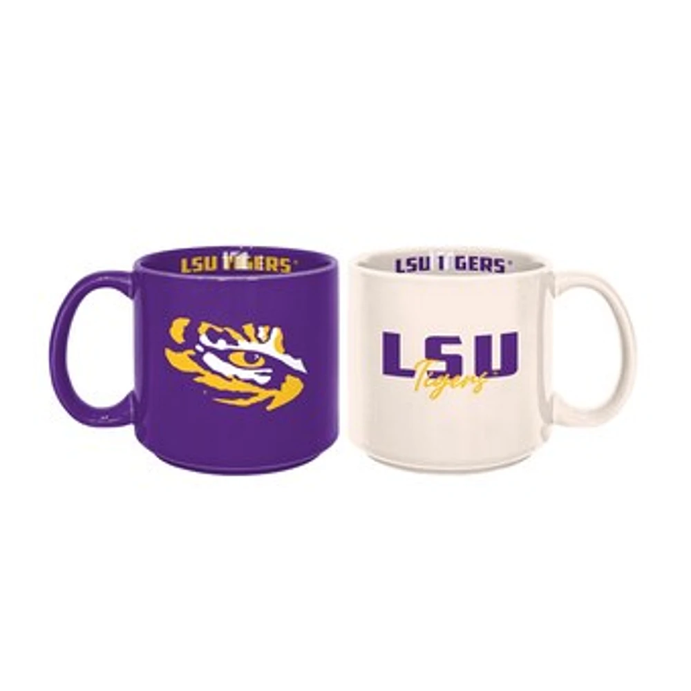 LSU Tigers 2-Pack 15oz. Stackable Mug Set