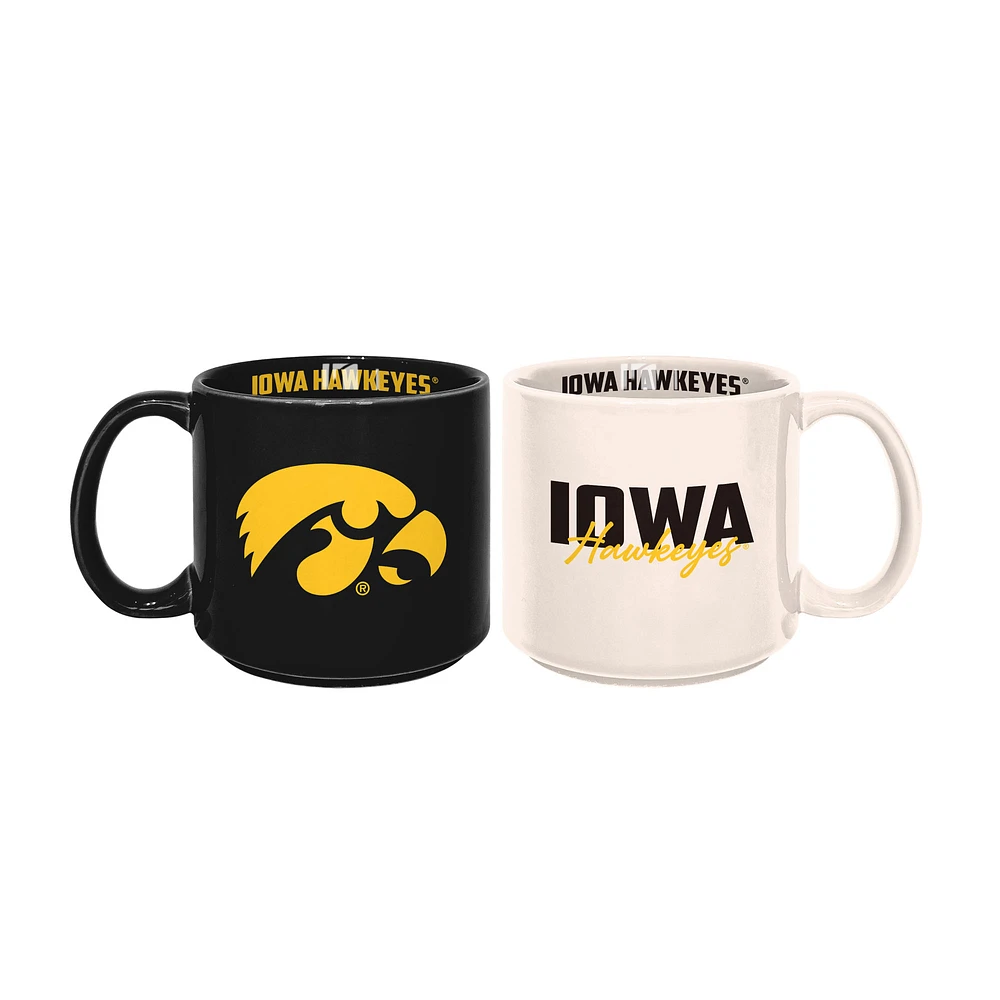 Iowa Hawkeyes 2-Pack 15oz. Stackable Mug Set