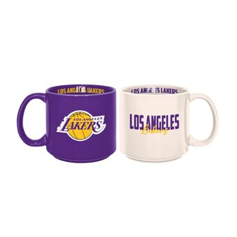 Los Angeles Lakers 2-Pack 15oz. Stackable Mug Set