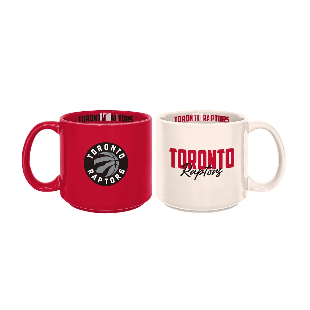 Toronto Raptors 2-Pack 15oz. Stackable Mug Set