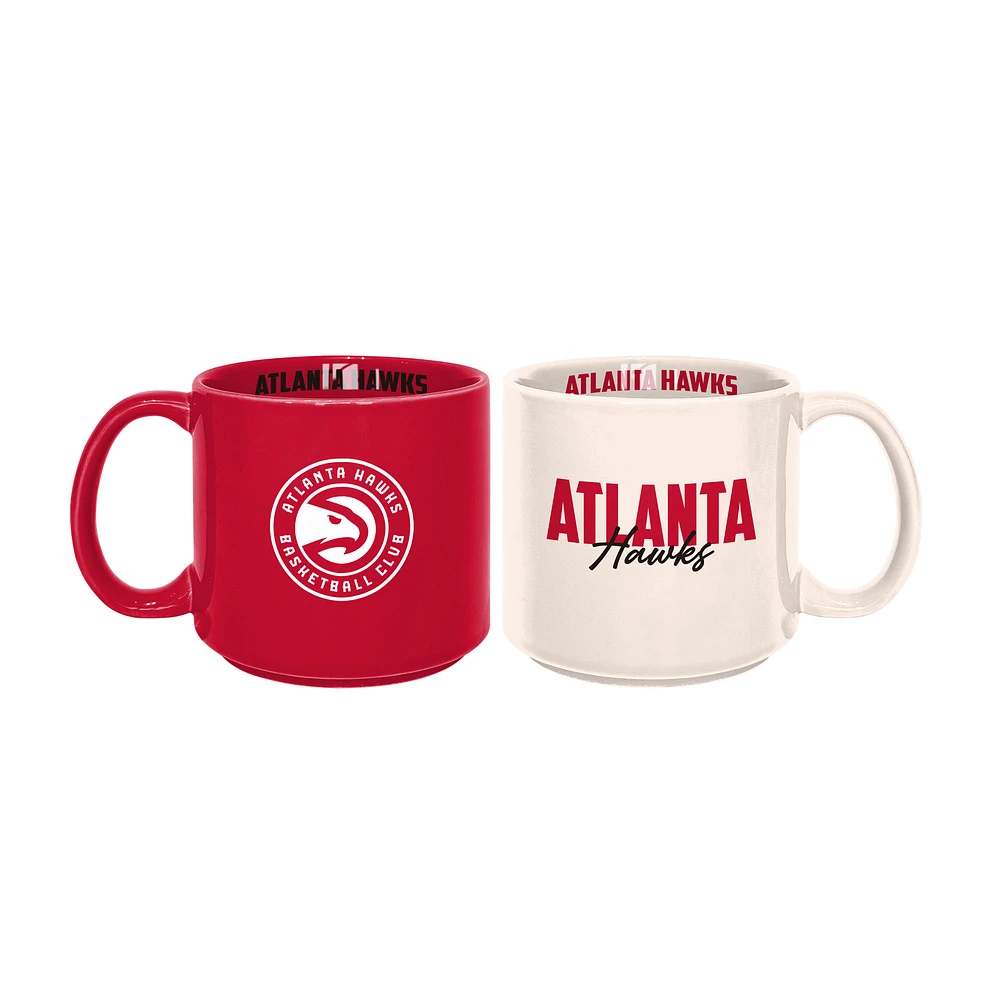 Atlanta Hawks 2-Pack 15oz. Stackable Mug Set