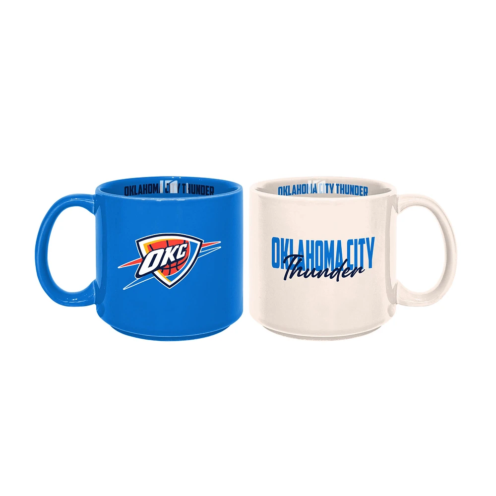 Oklahoma City Thunder 2-Pack 15oz. Stackable Mug Set