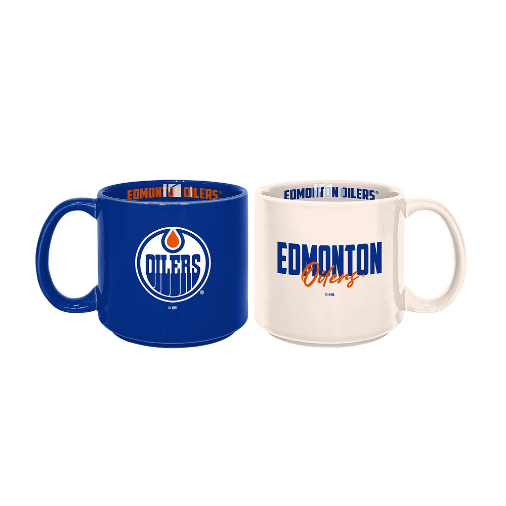 Edmonton Oilers 2-Pack 15oz. Stackable Mug Set