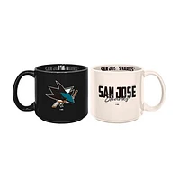 San Jose Sharks 2-Pack 15oz. Stackable Mug Set