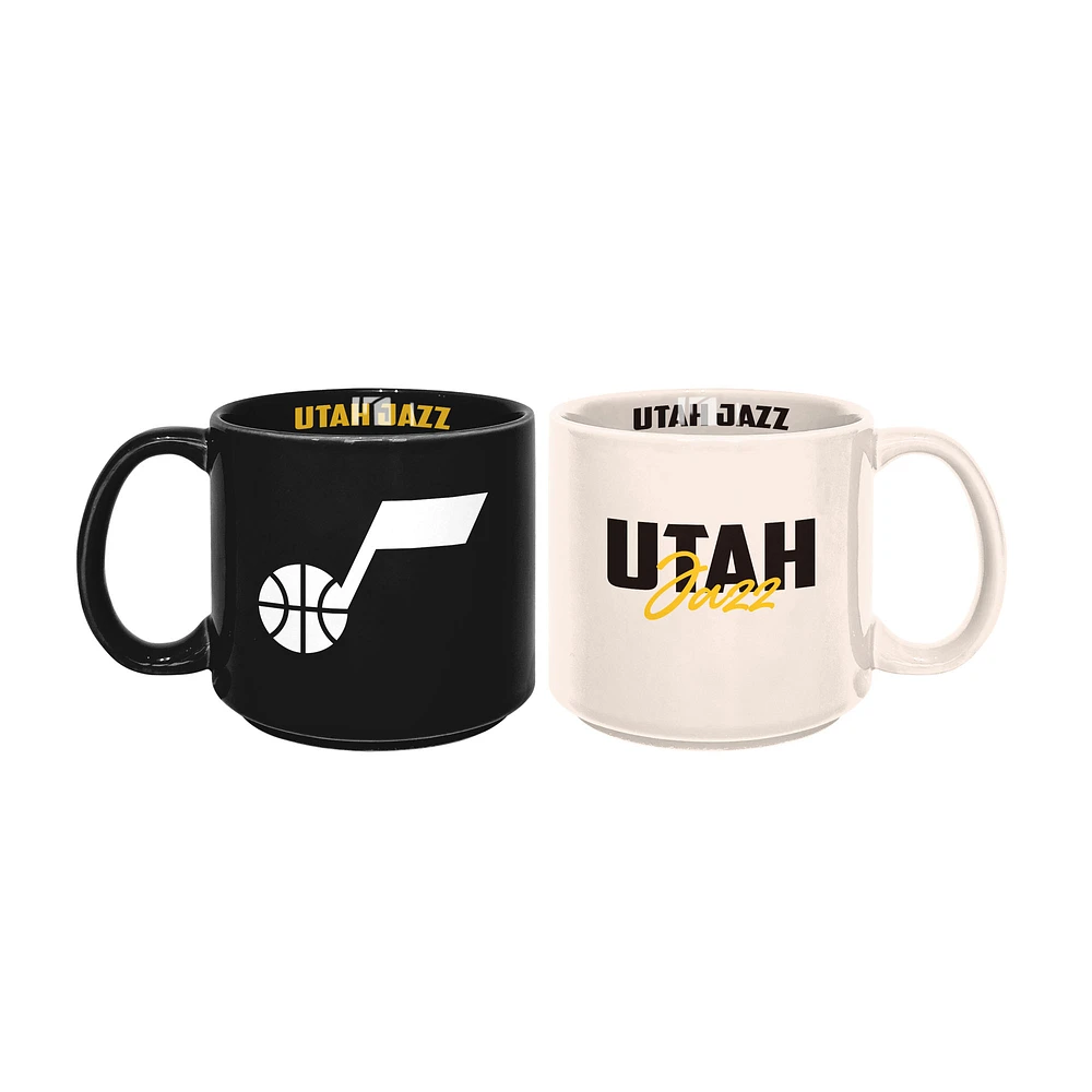 Utah Jazz 2-Pack 15oz. Stackable Mug Set