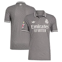 Men's adidas Originals  Charcoal Real Madrid 2024/25 Third Authentic Jersey