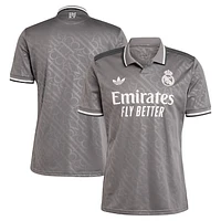 Men's adidas Originals  Charcoal Real Madrid 2024/25 Third Replica Jersey