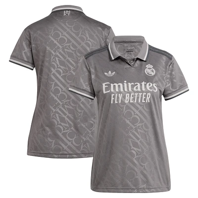 Women's adidas Originals  Charcoal Real Madrid 2024/25 Third Replica Jersey