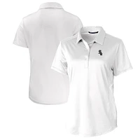 Women's Cutter & Buck White Chicago Sox Eco Textured Stretch Recycled Polo