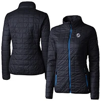 Women's Cutter & Buck Navy/Royal New York Yankees Rainier PrimaLoft Eco Insulated Full-Zip Puffer Jacket