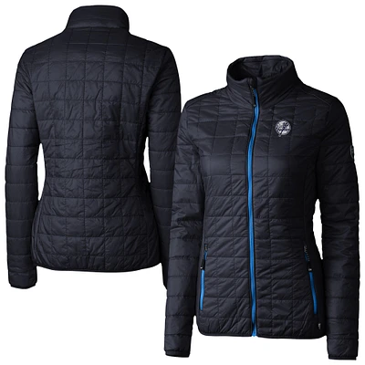 Women's Cutter & Buck Navy/Royal New York Yankees Rainier PrimaLoft Eco Insulated Full-Zip Puffer Jacket