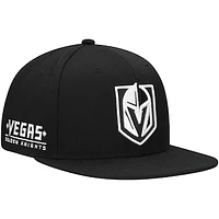 Men's Mitchell & Ness  Black Vegas Golden Knights Team Snapback Hat