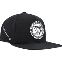 Men's Mitchell & Ness  Black Pittsburgh Penguins Team Snapback Hat