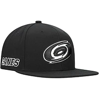 Men's Mitchell & Ness  Black Carolina Hurricanes Team Snapback Hat