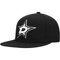 Men's Mitchell & Ness  Black Dallas Stars Team Snapback Hat