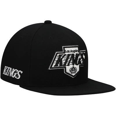 Men's Mitchell & Ness  Black Los Angeles Kings Team Snapback Hat