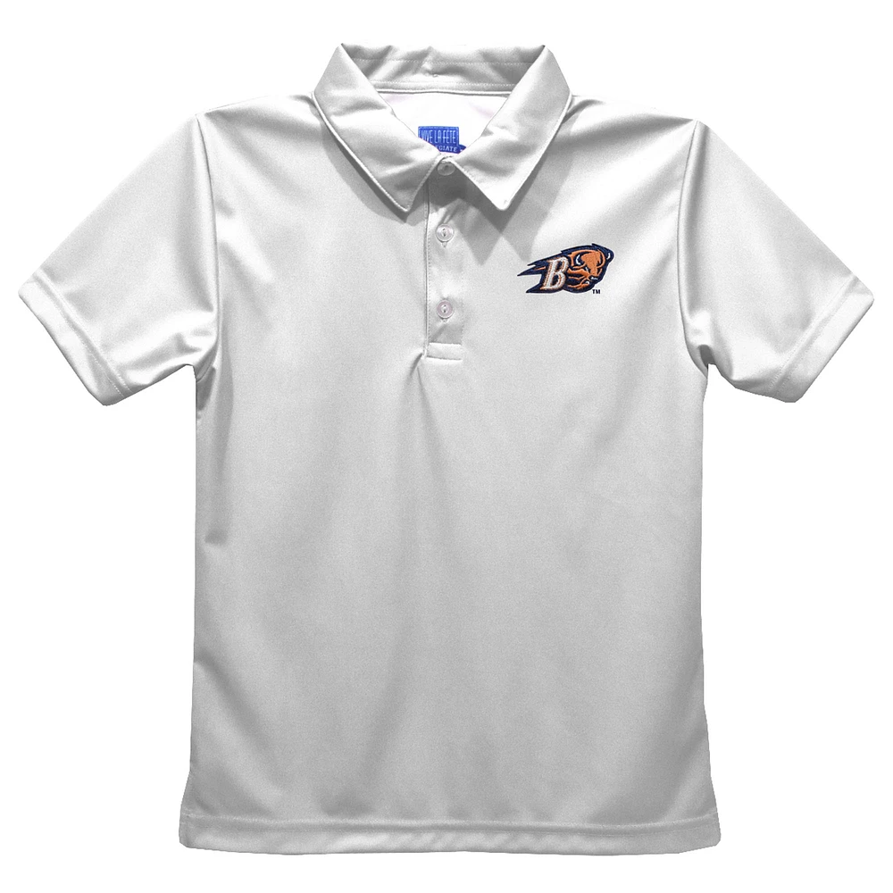 Toddler Vive La Fete White Bucknell Bison Solid Polo