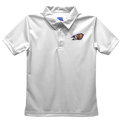 Toddler Vive La Fete  White Bucknell Bison Solid Polo