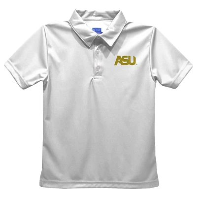 Toddler Vive La Fete  White Alabama State Hornets Solid Polo