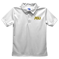Toddler Vive La Fete  White Alabama State Hornets Solid Polo