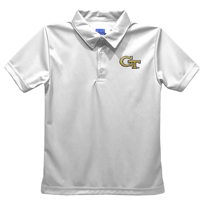 Toddler Vive La Fete  White Georgia Tech Yellow Jackets Solid Polo
