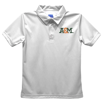 Toddler Vive La Fete  White Florida A&M Rattlers Solid Polo