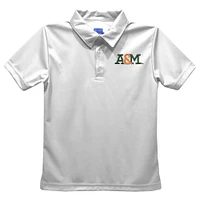 Toddler Vive La Fete  White Florida A&M Rattlers Solid Polo